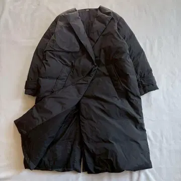 미라 오웬 니시카와 업사이클 다운 트렌치코트 프리 블랙 경량