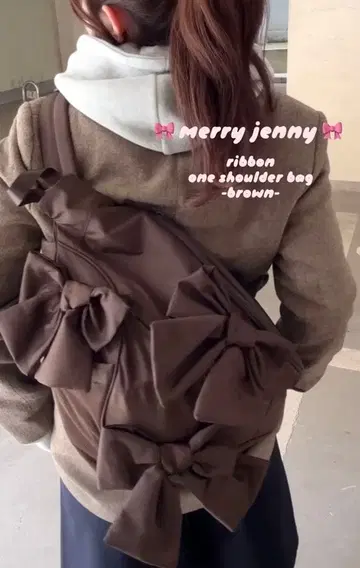 merry jenny 리본 원 숄더백