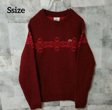 LACOSTE 라코스테 두꺼운 원단 니트 원포인트 로고 Ssize