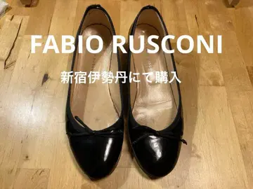 FABIO RUSCONI 블랙 발레 슈즈