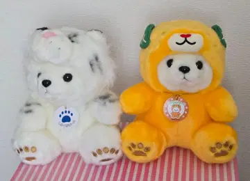 도베 동물원 시로쿠마 피스 화이트 타이거 인형옷 봉제 인형 미컁 피스