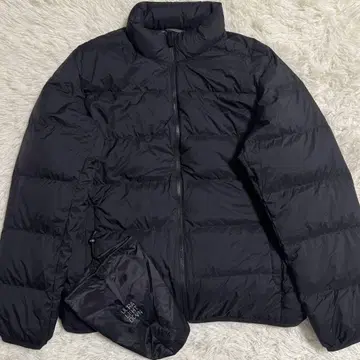 [새상품급] 유니클로 UNIQLO 다운 자켓 XL 사이즈 블랙 수납 가방