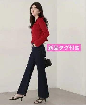 94 [택 포함 새상품] 프로포션 벨보텀 데님 팬츠