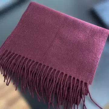 UNIQLO 캐시미어 스톨 머플러 보르도 와인 레드