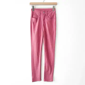 새상품 SHIPS 별주 PICCADILLY 컬러 스키니 데님 팬츠 핑크