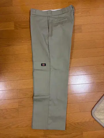 Dickies 워크 팬츠 더블니 카키색