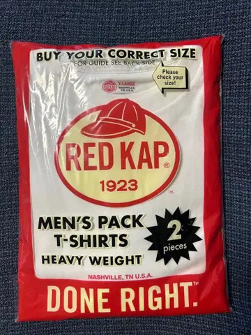 레어 RED KAP PACK T-SHIRTS 2장 세트 XL