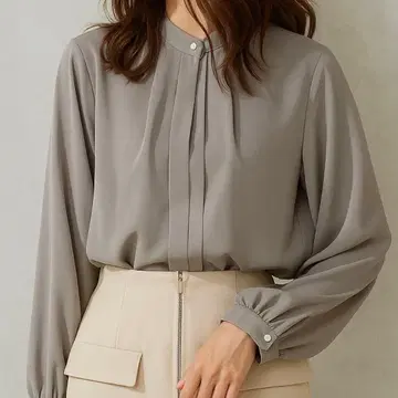 Natural Beauty Basic 드레이프감 블라우스