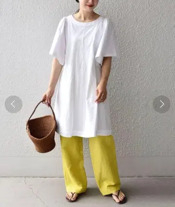 SHIPS/볼륨 슬리브 A라인 튜닉