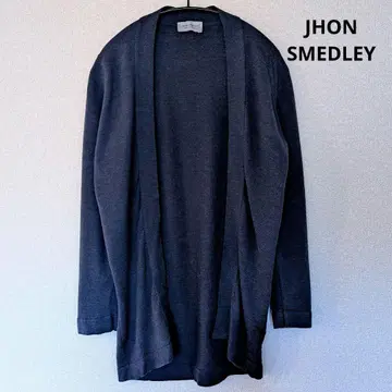 영국제 JOHNSMEDLEY 울 100% 버튼리스 가디건 S