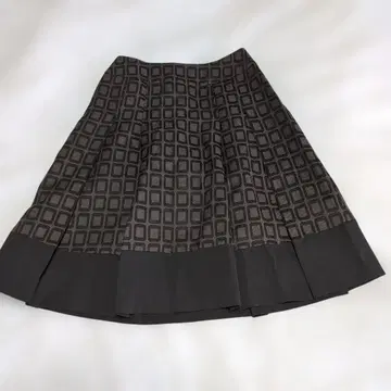 c. auyard 기하학 패턴 미디 스커트 38