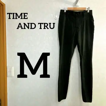 TIME AND TRU 블랙 스키니 팬츠 M 사이즈 블랙