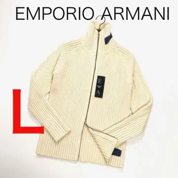 H3555-24 엠포리오 아르마니 더블 지퍼 울 니트 Y2K