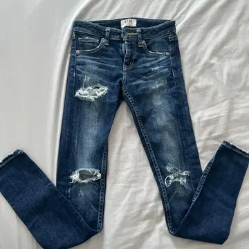 GYDA 스키니 데님 데미지 가공 XS