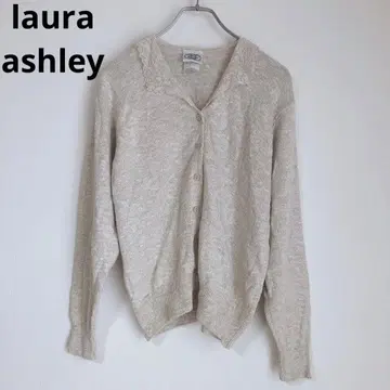 롤러애슐리 긴팔 가디건 레이스 겉옷 V넥 면 혼방 베이지 S