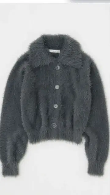 MOUSSY 그레이 FEATHER YARN KNIT 셔츠