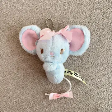 마이멜로디의 친구 스카이블루 쥐돌이 플랫 군 마스코트 키링