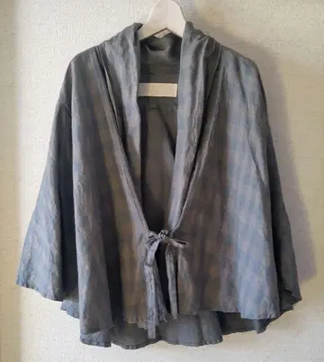 GASA* Que? 가사 린넨 판초 케이프 코트