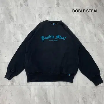 더블 스틸 맨투맨 긴팔 프린트 로고 스트릿 더블 스틸