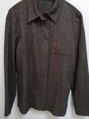 브라운 테일러드 자켓 울 혼방