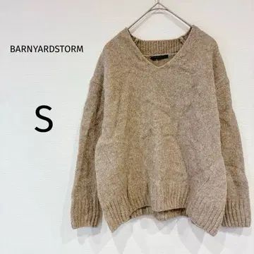 [ 새상품급 ] 밴야드 스톰 니트 긴팔 V넥 울 혼방 베이지 S