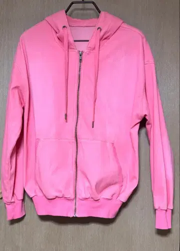 기브리 컬렉션 핑크 지퍼 후드티 미사용 컨디션 최상 QVC 에즈라빗