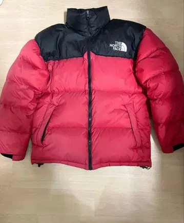 THE NORTH FACE 다운 자켓 빨간색/블랙