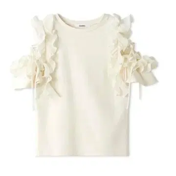 snidel 스나이델 프릴 슬리브 컷 풀오버 SWCT244153