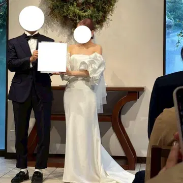 웨딩 드레스 WHITE 하프페니 런던