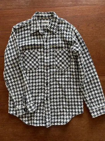 TIGRE BROCANTE 체크 무늬 긴팔 셔츠