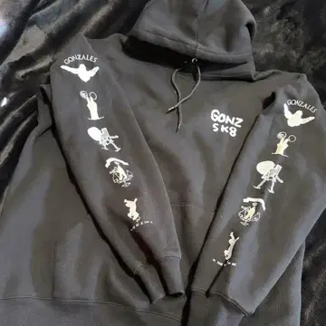 마크곤잘레스 FACE BRIGADE GONZ SK8 블랙 XL 후드티