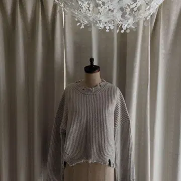 JEANASIS 라이트 그레이 스웨터