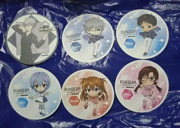 에반게리온 애니메이트 카페 스탠드 코스터 컴플리트 전 6종