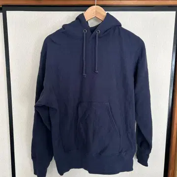 챔피온 리버스 위브 후드티 다크 네이비 L