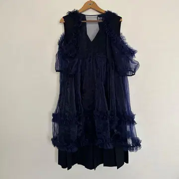 noir kei ninomiya 드레스 원피스 네이비