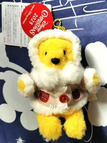 푸우 인형 배지 크리스마스 2025 디즈니 크리스마스 인형 배지