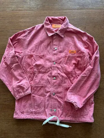 UNIVERSAL OVERALL 핑크 코듀로이 셔츠