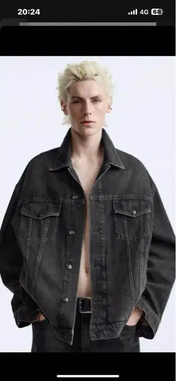 ZARA MAN NEW YORK EDITION 다크 데님 자켓