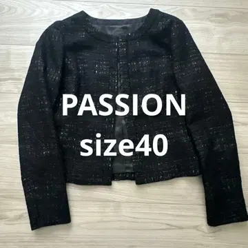 PASSION 노카라 블랙 자켓 40