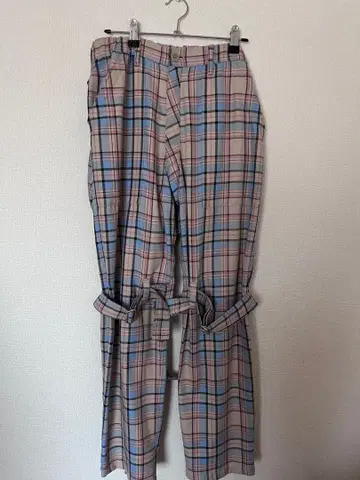 MILKBOY 체크 본디지 팬츠