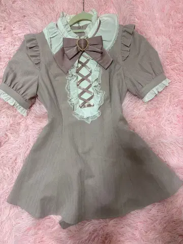 반팔 프론트 레이스업 셋업