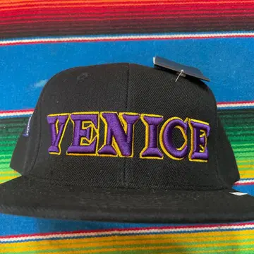 VENICE 자수 야구 모자 블랙 호소미 타케시 ELLEGARDEN