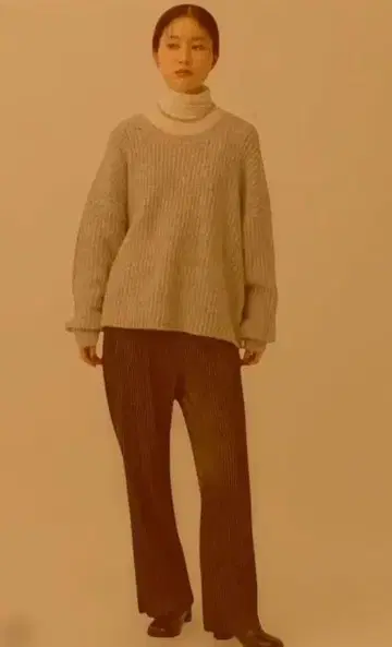 미사용 새상품 이번 시즌 상품 LEPSlM 이지 플리츠 벨로아 팬츠