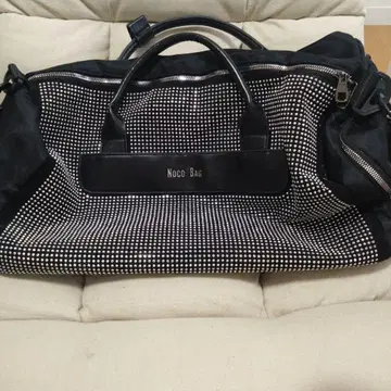 Noco Bag 도트 무늬 보스턴 백