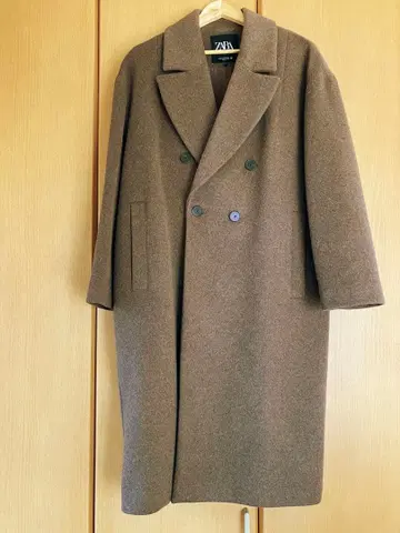 ZARA 더블 브레스트 롱 코트