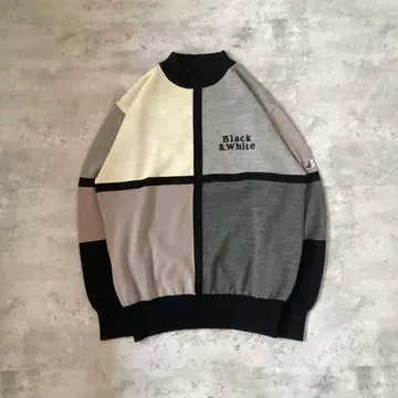 BLACK & WHITE 블랙&화이트 스웨터 니트