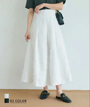 basement online 프린지 플레어 스커트