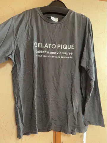 GELATO PIQUE 다크 그레이 긴팔 룸웨어