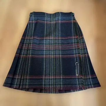 체크 플리츠 스커트
