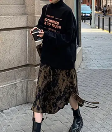 Sibra 다이 다이 패턴 스커트 택 포함 새상품 M